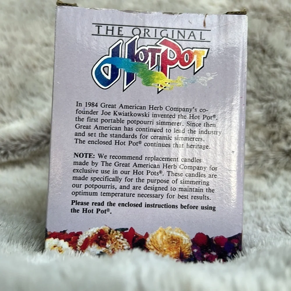 The Original Hot Pot from 1985, new in box. My kid’s first post!